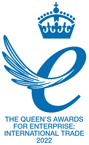 Logo for the Queen's Award for Enterprise: International Trade 2022